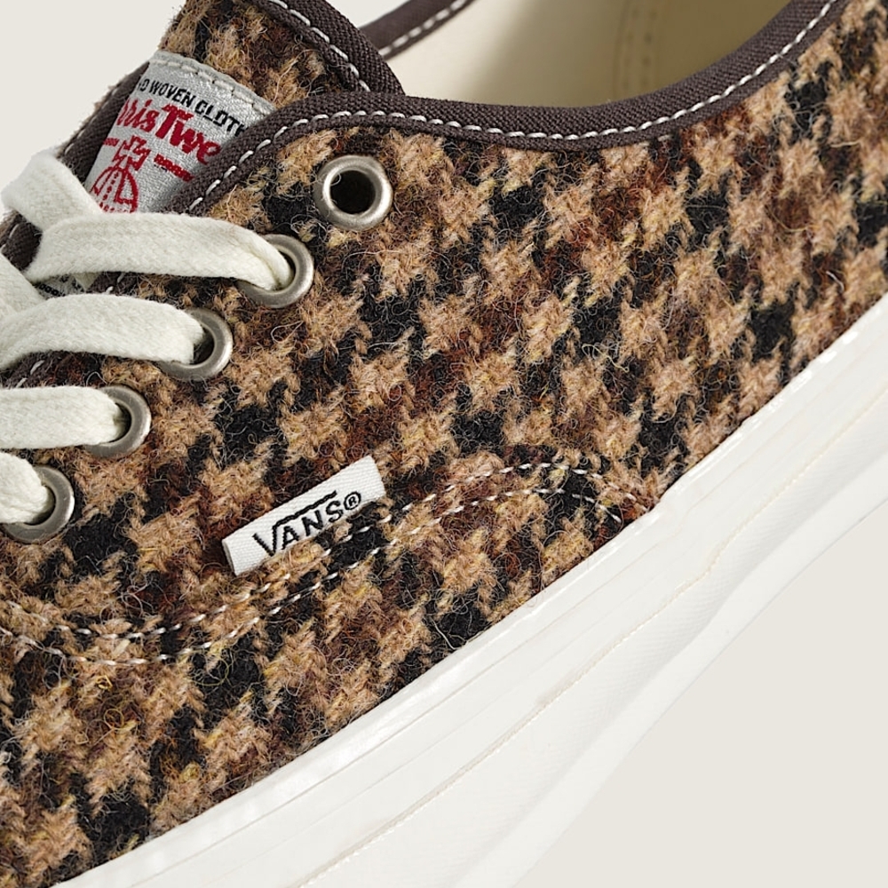 Vans Houndstooth Harris Tweed Brown Low Top Women's Size 10 - Picture 2 of 12